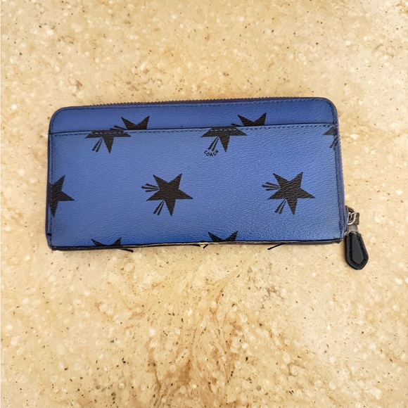 Coach F53426 Star Canyon Quinn Limited Edition Black/Blue Leather Wallet - Picture 3 of 16